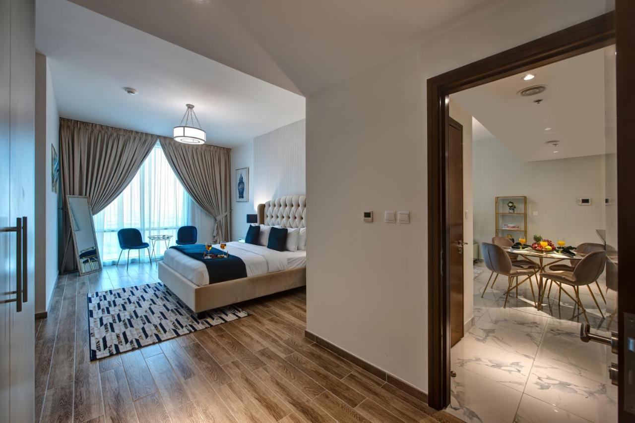 Durrani Homes - Lux 1Br At Al Habtoor Amna Tower Dubái Exterior foto